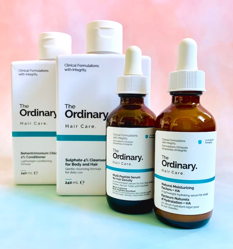 The Ordinary Hair Care Review: The Ordinary Sulphate 4% Cleanser for Body and Hair, Behentrimonium Chloride 2% Conditioner, Natural Moisturizing Factors + HA Hair Serum, and Multi-Peptide Serum for Hair Density