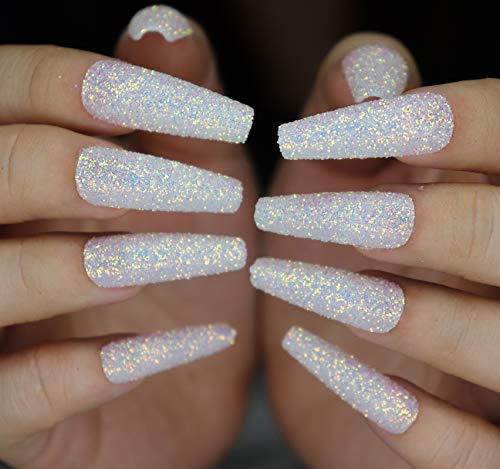 Glitter Coffin Nails