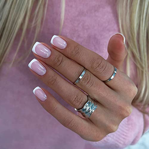 Short French Tip Nails