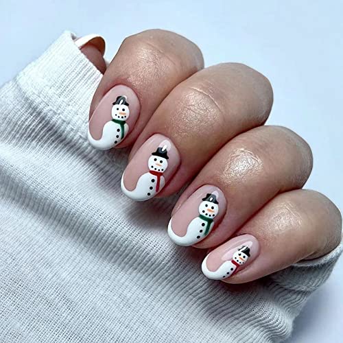 Snowman Nails