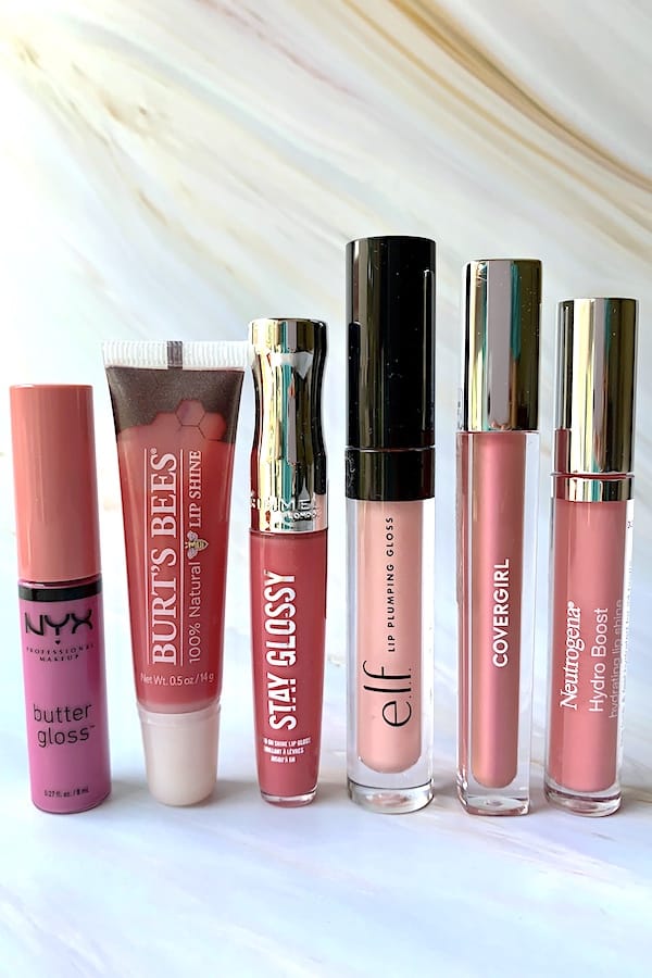 6 Pretty Pink Drugstore Lip Glosses