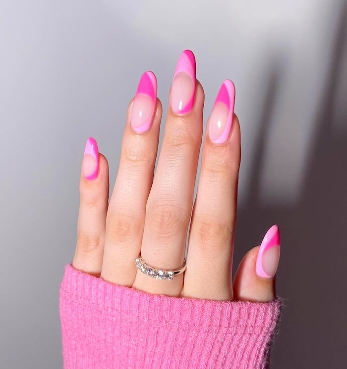 Pink May nails.