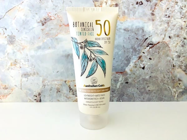 Australian Gold Botanical Sunscreen SPF 50 - Tinted Face - Fair-Light