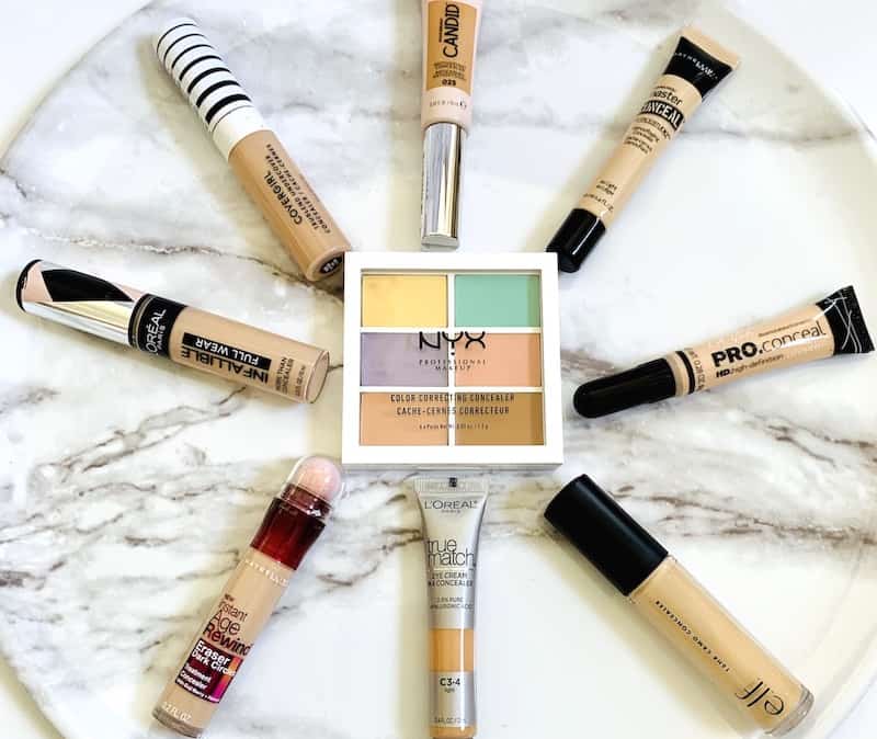 The Best Drugstore Concealers for Dark Circles Under the Eye on Circle Tray