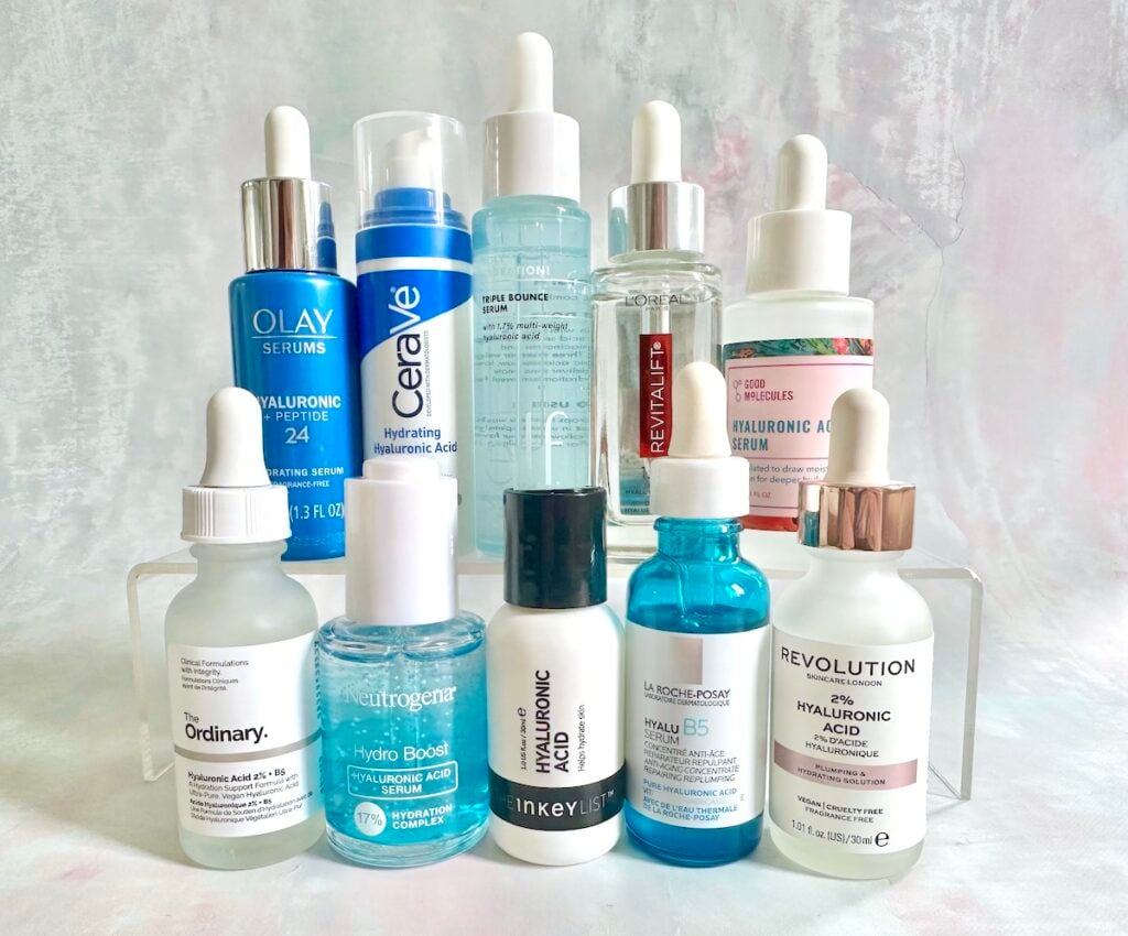 10 Best Drugstore Hyaluronic Acid Serums.