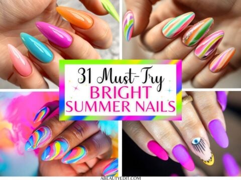 31 must-try bright summer nails collage.