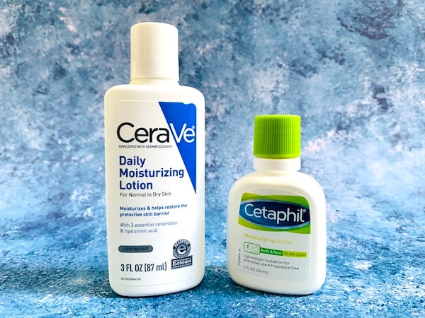 CeraVe Daily Moisturizing Lotion and Cetaphil Moisturizing Lotion