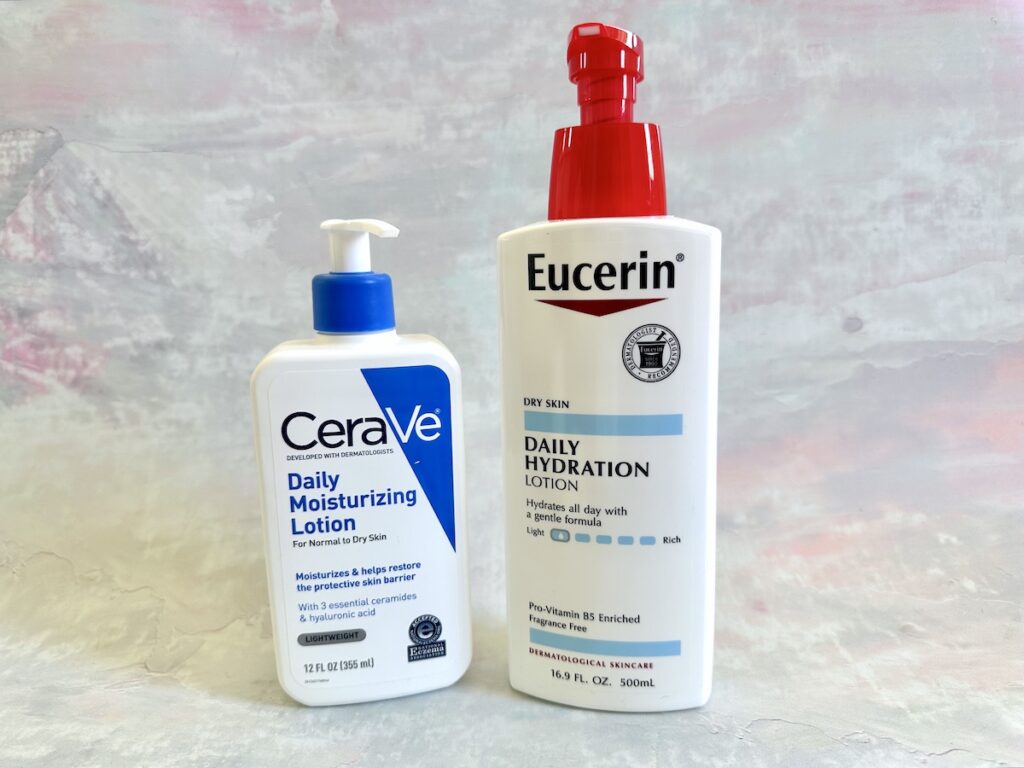 CeraVe Daily Moisturizing Lotion vs Eucerin Daily Hydration Lotion.