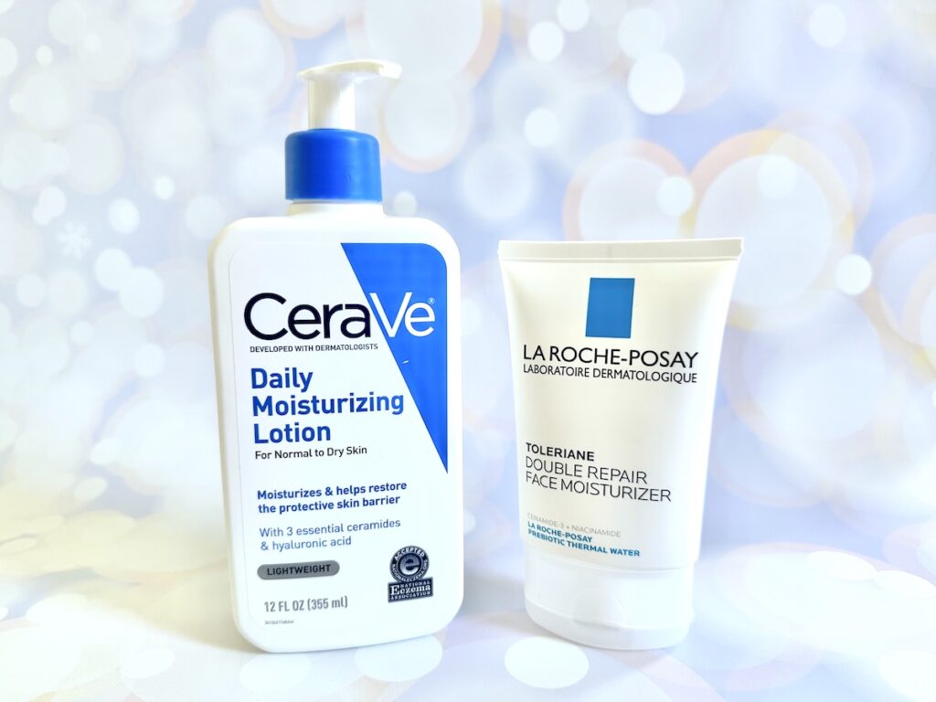 CeraVe Daily Moisturizing Lotion vs La Roche-Posay Toleriane Double Repair Face Moisturizer.