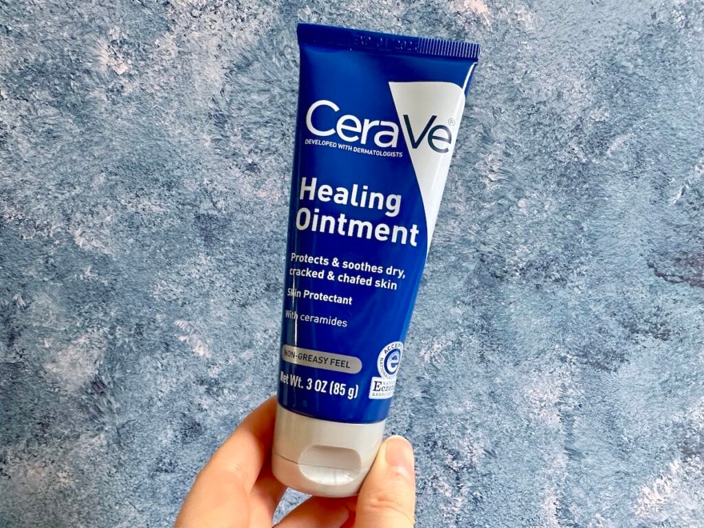 CeraVe Healing Ointment, handheld.