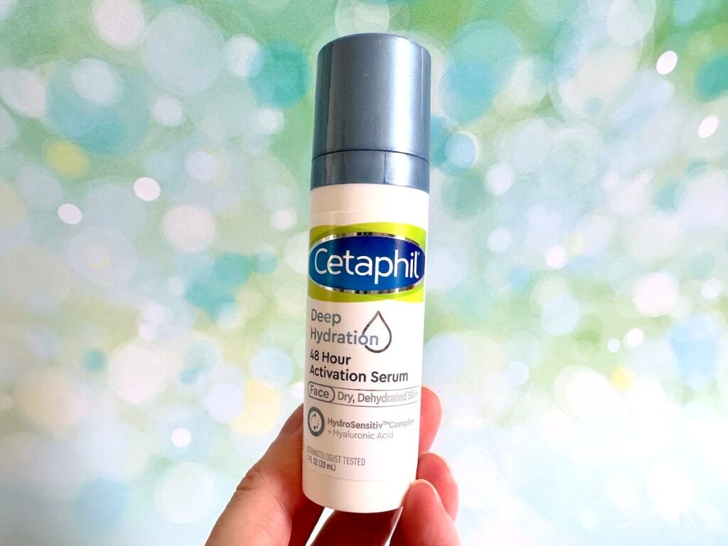 Cetaphil Deep Hydration 48 Hour Activation Serum, handheld.