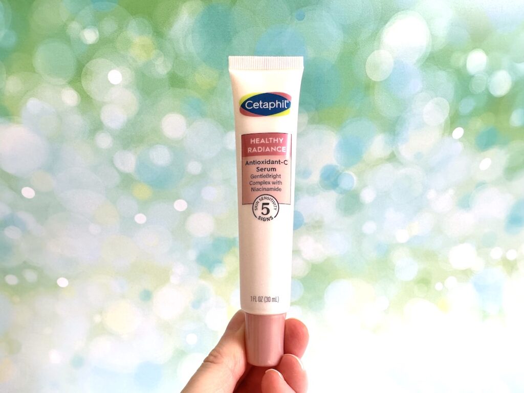 Cetaphil Healthy Radiance Antioxidant-C Serum, handheld.