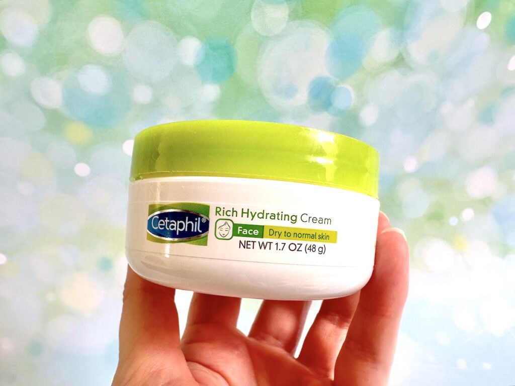 Cetaphil Rich Hydrating Cream, handheld.