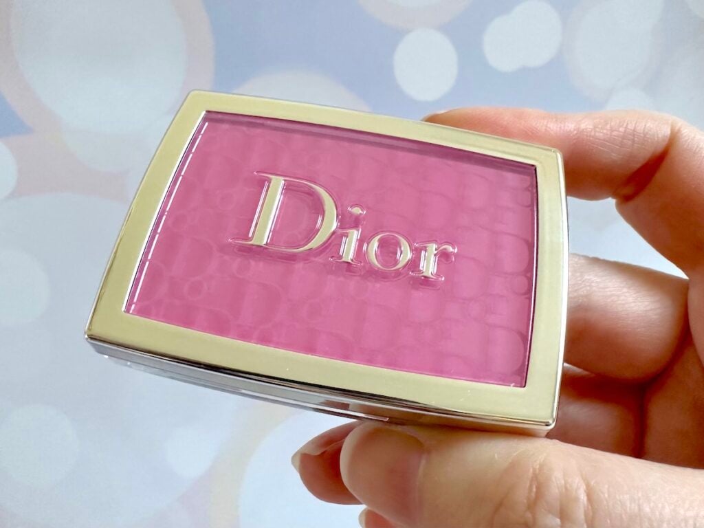 Dior Rosy Glow Blush in Pink, compact handheld.