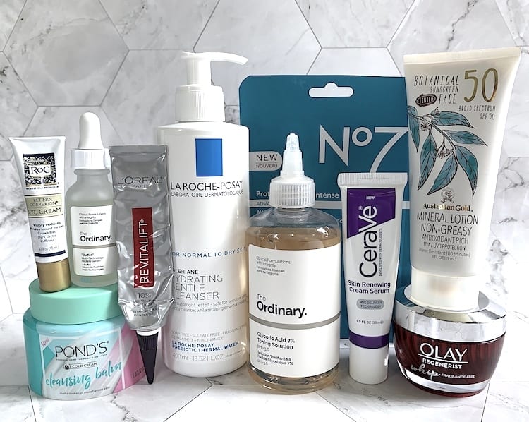 Drugstore Anti-Aging Essentials - Skincare Products