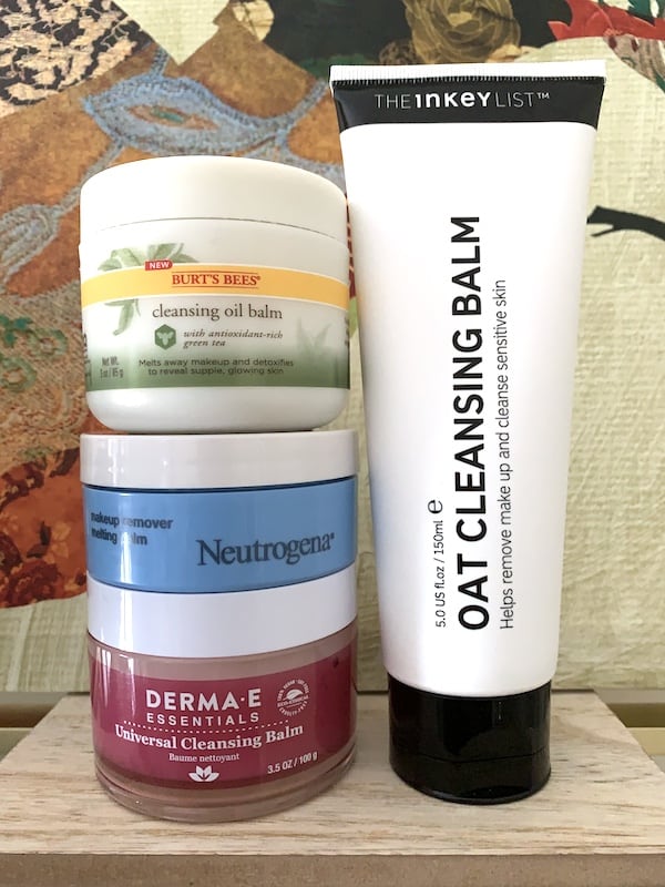 Drugstore Cleansing Balms, The Inkey List, Burts Bees, Neutrogena and Derma E