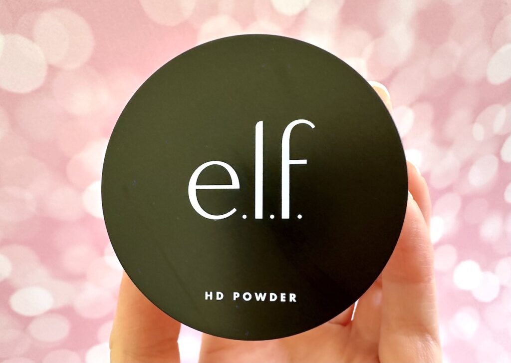 E.l.f. High Definition Powder in the shade Sheer, handheld.