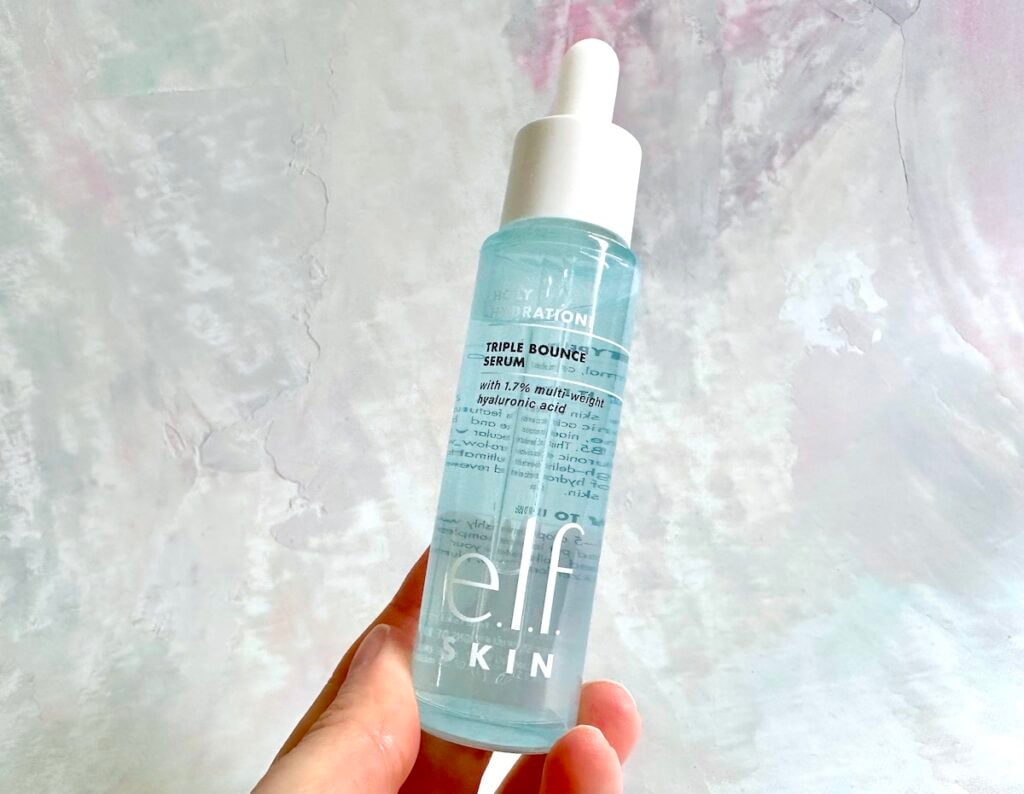 e.l.f. Holy Hydration! Triple Hydration Serum, handheld.