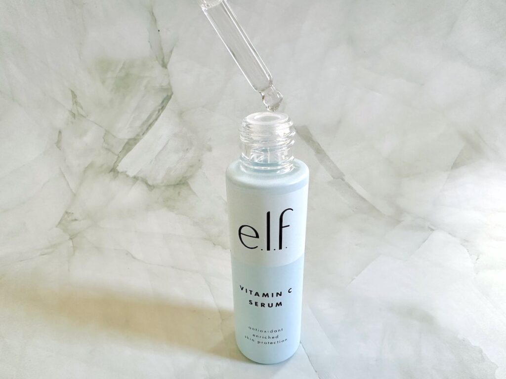 e.l.f. Vitamin C Serum, open with dropper.