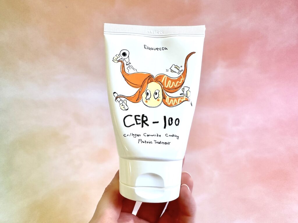 Elizavecca CER-100 Collagen Ceramide Coating Protein Treatment, handheld.