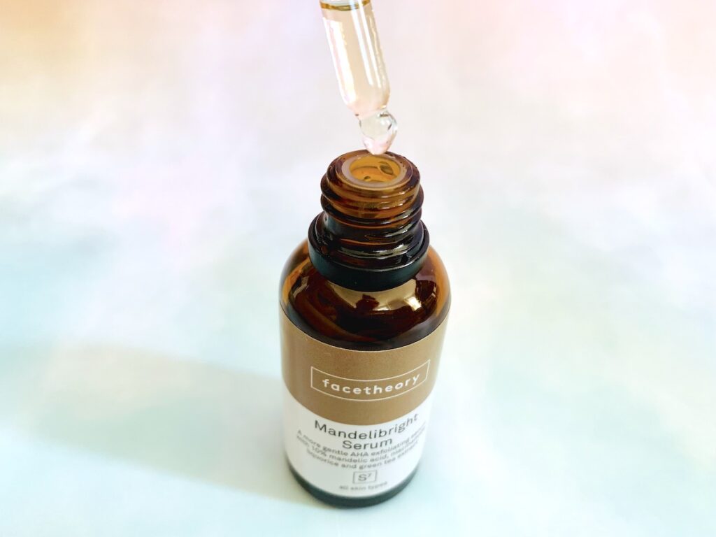 Facetheory Mandelibright Serum and dropper.