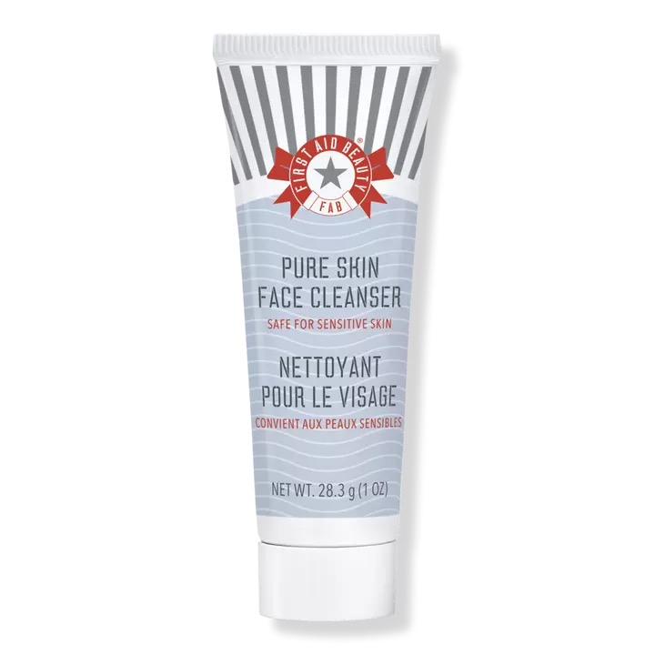 First Aid Beauty Pure Skin Face Cleanser Travel Size.