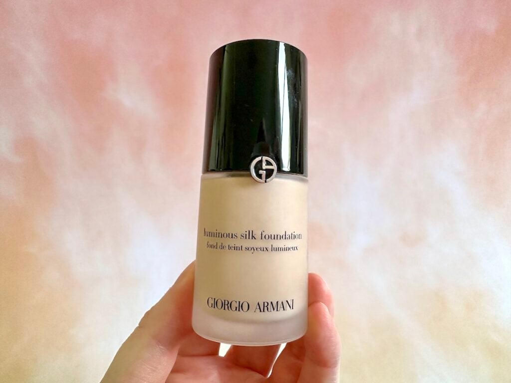 Giorgio Armani Luminous Silk Foundation, handheld.