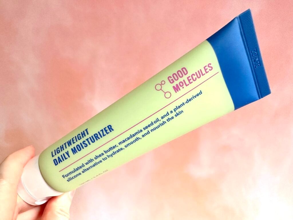 Good Molecules Lightweight Daily Moisturizer, handheld.