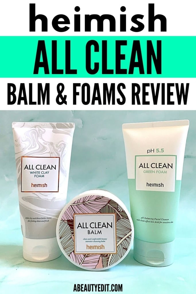 Heimish All Clean Balm & Foams - Review