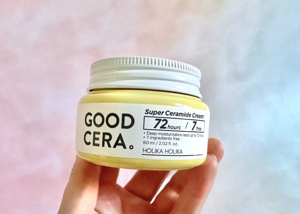 HOLIKA HOLIKA Good Cera Super Ceramide Cream, handheld.