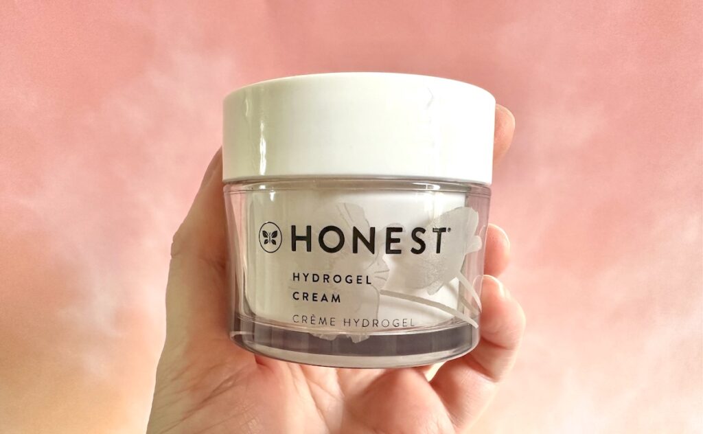 Honest Hydrogel Cream, handheld.