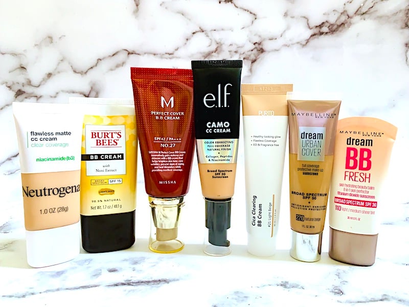 IT Cosmetics CC Cream Dupes from Neutrogena, Burt's Bees, Missha, e.l.f., Purito, and Maybelline