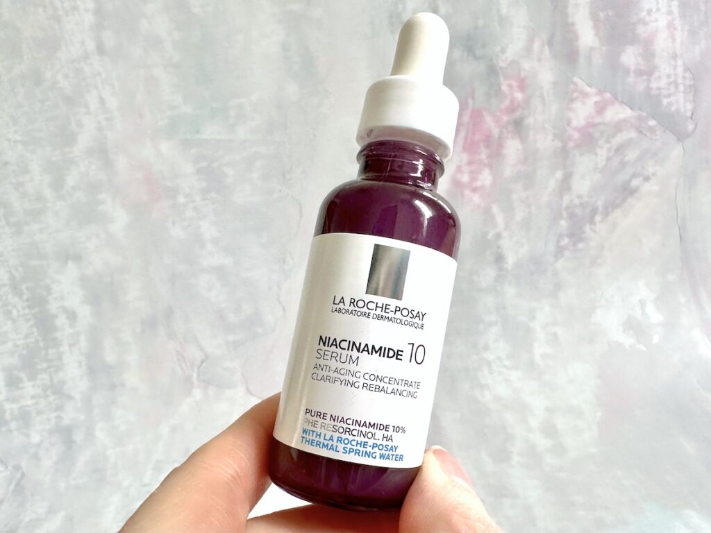 La Roche-Posay Niacinamide 10 Serum, handheld.