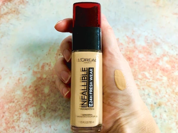 L’Oreal Paris Makeup Infallible Up to 24 Hour Fresh Wear Foundation Swatched on Hand