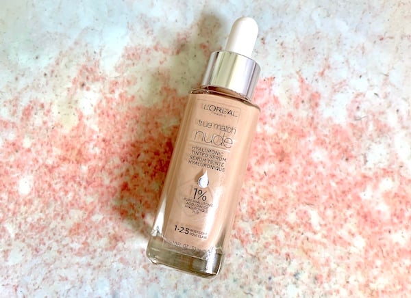 L'Oreal True Match Nude Hyaluronic Tinted Serum in the shade 1-2.5 Rosy Light.