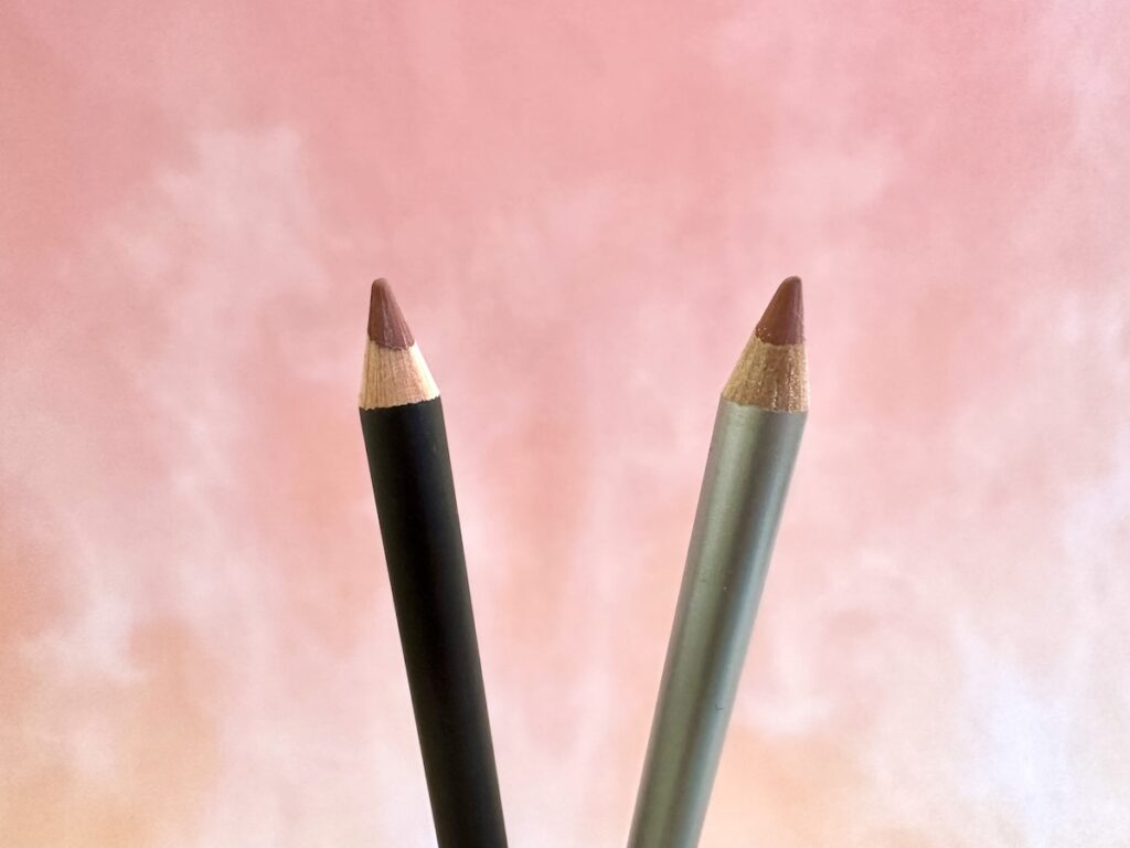 MAC Spice Lip Pencil and Maybelline Color Sensational Lip Liner in the shade Nude 20.