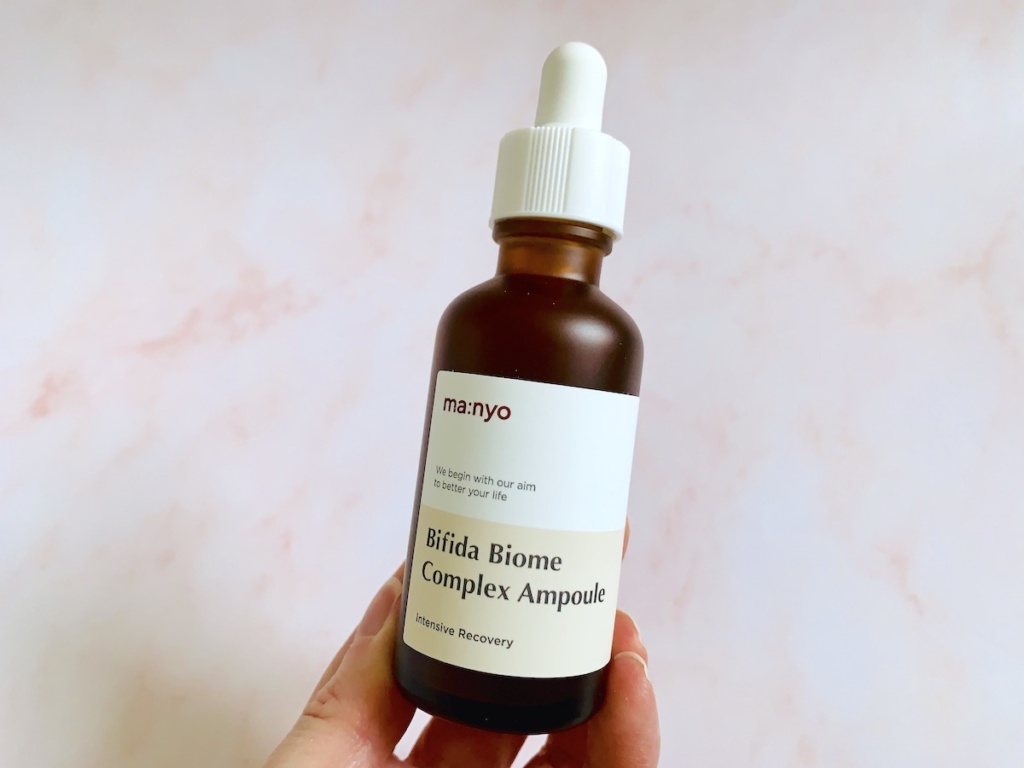 Manyo Factory Bifida Biome Complex Ampoule held by hand