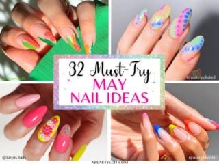 32 Must-Try May Nail Ideas collage.