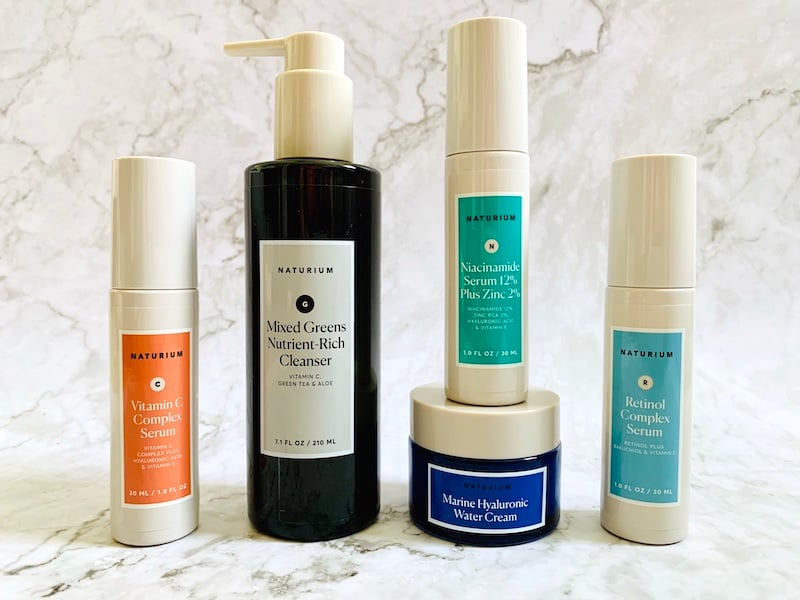 Naturium Skincare Review - Vitamin C Complex Serum, Mixed Greens Cleanser, Niacinamide Zinc 12% Zinc 2% Serum, Marine Hyaluronic Water Cream and Retinol Complex Serum