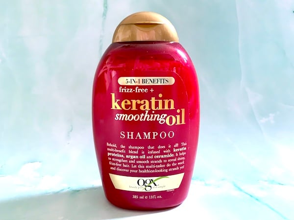 OGX 5-in-1 Benefits Frizz-Free Keratin Smoothing Oil Shampoo