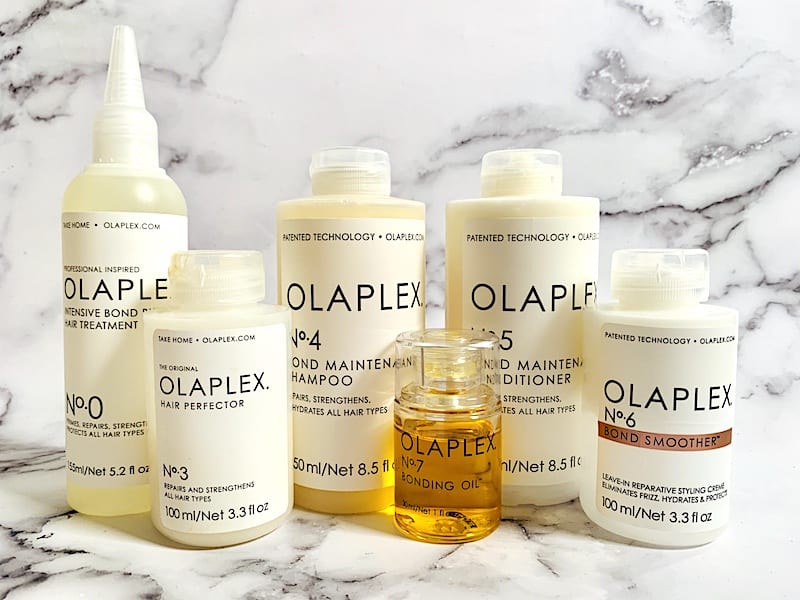 Olaplex Bond Building Haircare System.