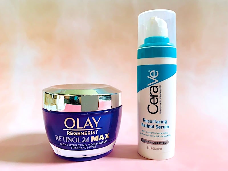 Olay Retinol 24 vs CeraVe Resurfacing Retinol Serum