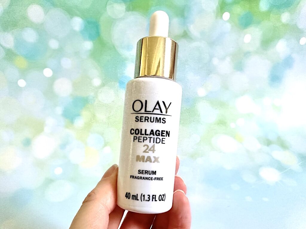 Olay Collagen Peptide 24 MAX Serum, handheld.