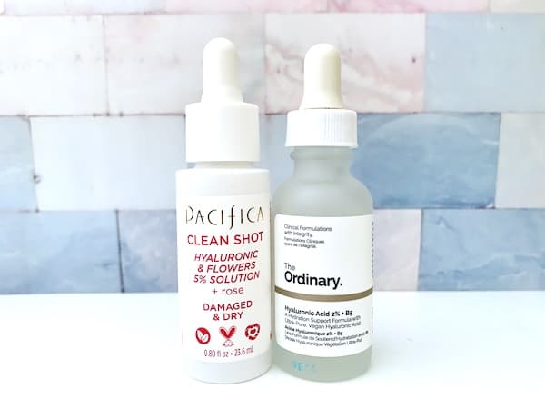 Pacifica Clean Shot Clean Shot Hyaluronic & Flowers 5% Solution vs The Ordinary Hyaluronic Acid 2% + B5