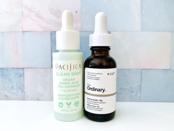 Pacifica Clean Shot Vegan Amino Acid 10% Complex vs The Ordinary Amino Acids + B5