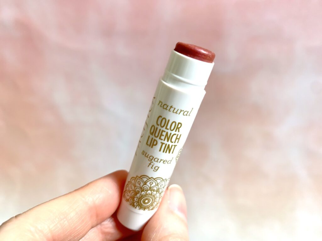 Pacifica Color Quench Lip Tint opened in the shade Sugared Fig.