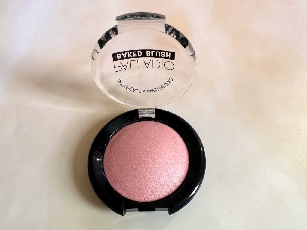 Palladio Baked Blush in the shade Rosey.