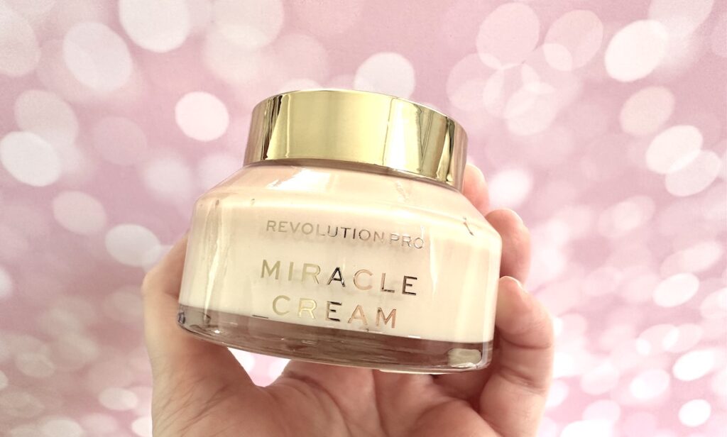 Revolution Pro Miracle Cream, handheld.