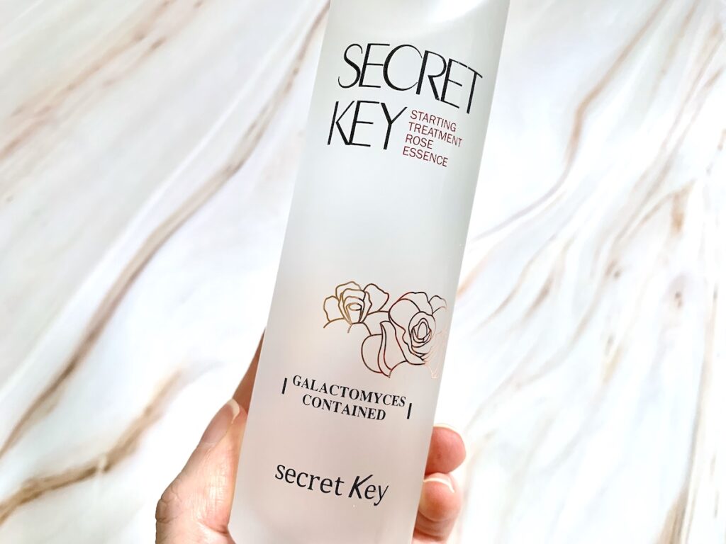 Secret Key Starting Treatment Essence Rose Edition closeup.