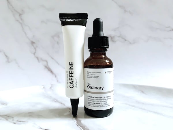 The Inkey List Caffeine Eye Cream vs The Ordinary Caffeine Solution 5% + EGCG